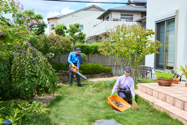 お庭をキレイにサービス