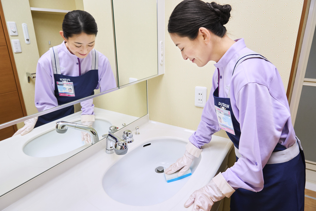 洗面所クリーニング